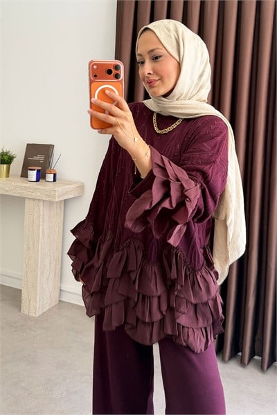Premium Triko Takım - Bordo