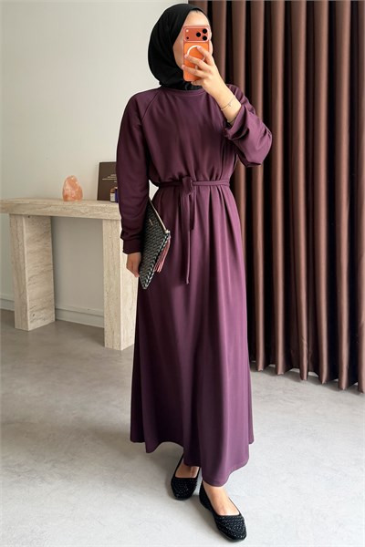 Reglan Kol  Oysh Elbise - Bordo