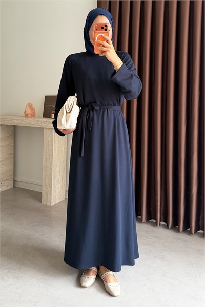 Reglan Kol  Oysh Elbise - Lacivert
