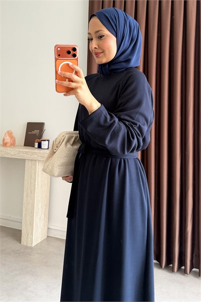 Reglan Kol  Oysh Elbise - Lacivert