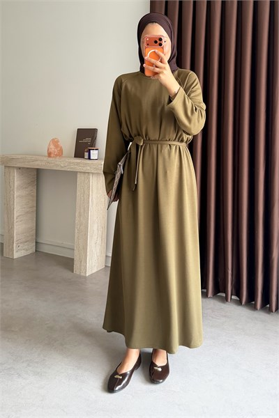 Reglan Kol  Oysh Elbise - Olive