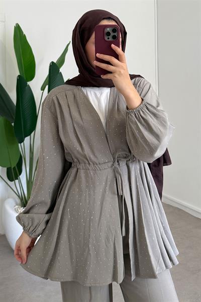 Taş Baskılı Modal Takım - Vizon