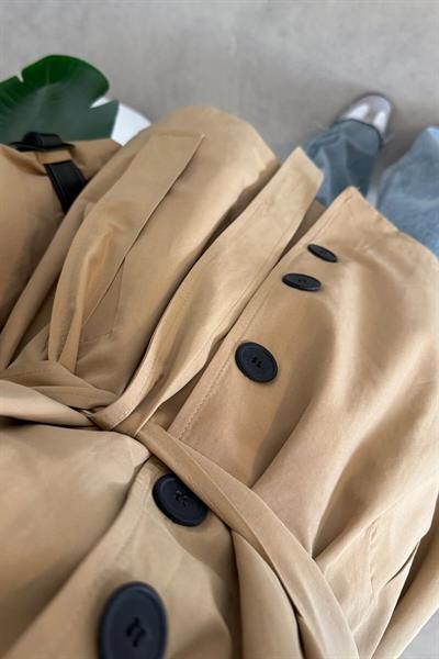 TEK DÜGMELİ ASTARLI CEKET 31-2293 - CAMEL