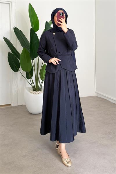 Tek Düğmeli Ceket Takım - Lacivert