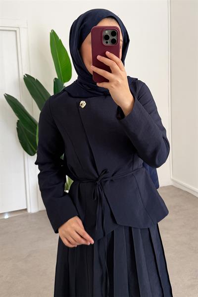 Tek Düğmeli Ceket Takım - Lacivert