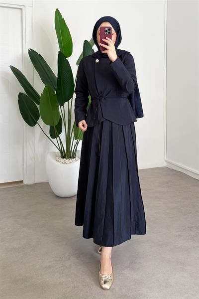 Tek Düğmeli Ceket Takım - Lacivert