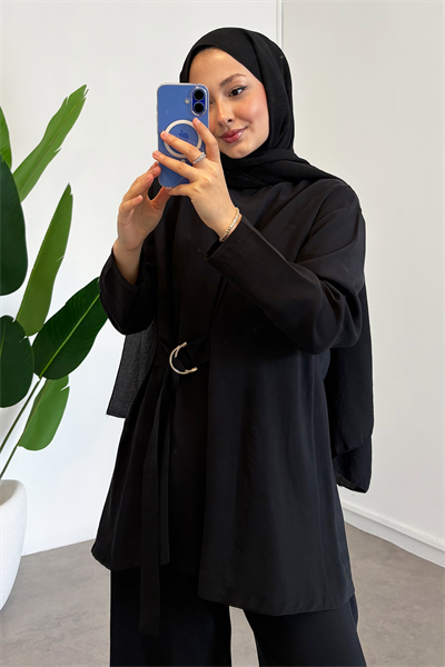 Toka Detaylı Takım - Siyah