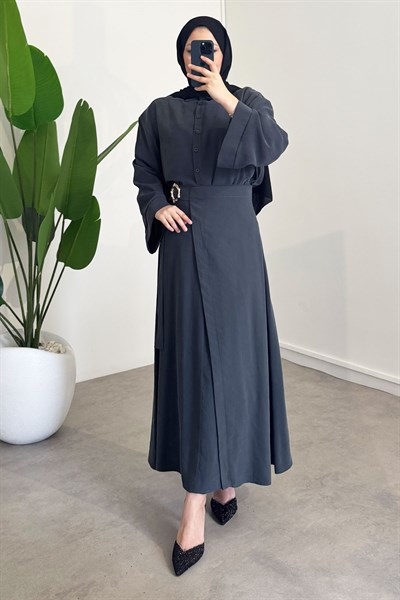 Tokalı Etekli Takım - Antrast