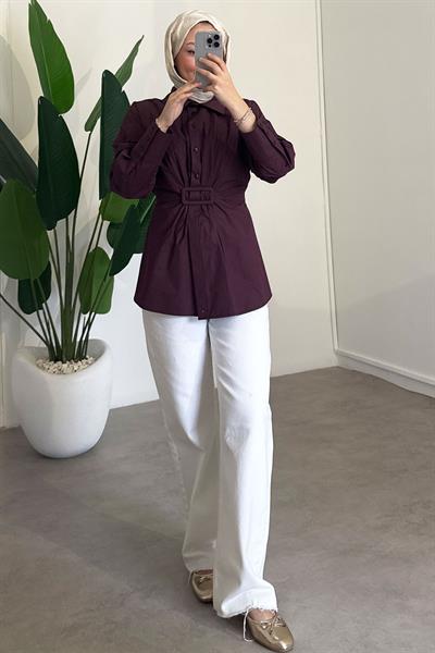 Tokalı Tunik - Bordo