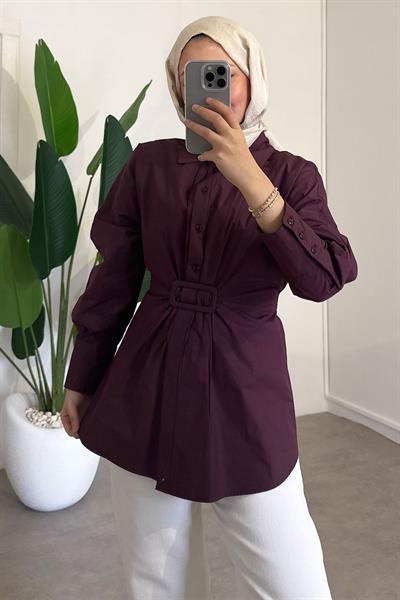 Tokalı Tunik - Bordo