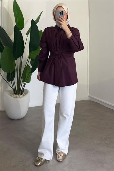 Tokalı Tunik - Bordo