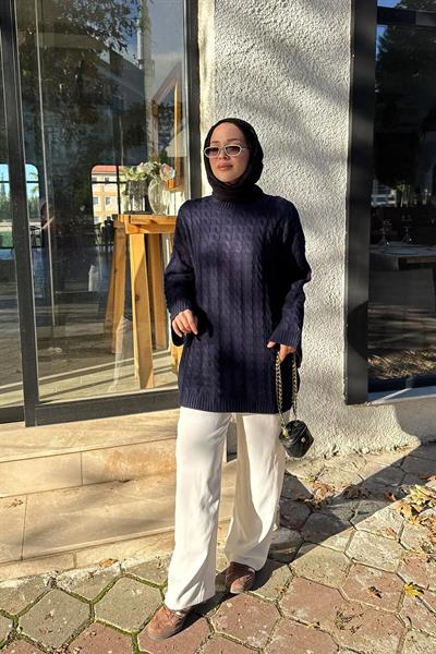 Trıko Tunik 4-6824 - LACİVERT