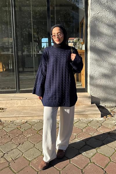 Trıko Tunik 4-6824 - LACİVERT