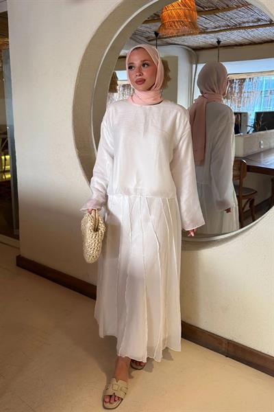 TÜL MODAL TAKIM 31-3347 - BEYAZ