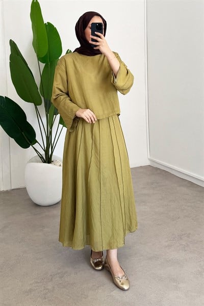 TÜL MODAL TAKIM 31-3347 - Olive