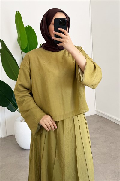 TÜL MODAL TAKIM 31-3347 - Olive