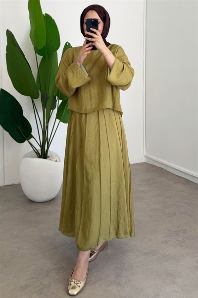 TÜL MODAL TAKIM 31-3347 - Olive