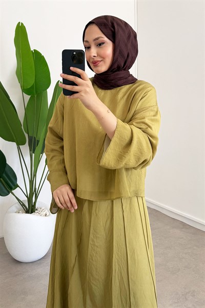 TÜL MODAL TAKIM 31-3347 - Olive