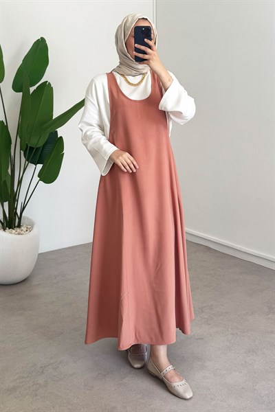 Tunik Jile Elbise - Gül Kurusu