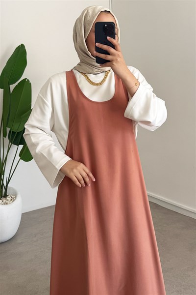 Tunik Jile Elbise - Gül Kurusu