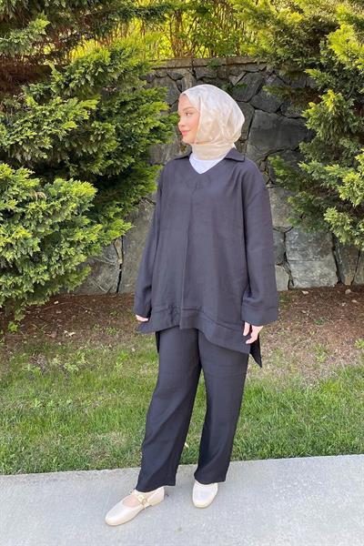 V YAKA TAKIM 9-42902 - SİYAH