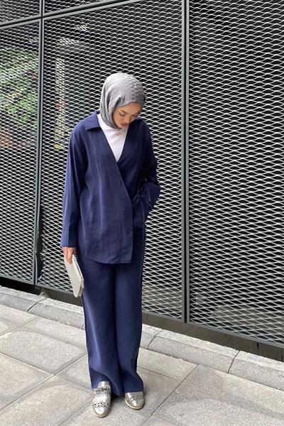 Yandan Bağlamalı Takım 9-15805 - LACİVERT