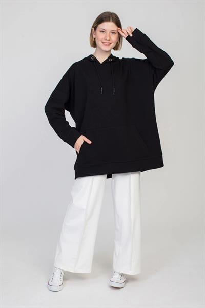 YUDDY SWEATSHİRT 4-2402 - SİYAH