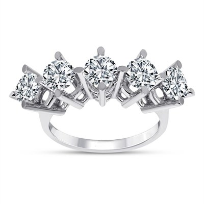 2 Karat D-VVS Pırlanta Badem Beştaş Yüzük