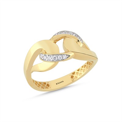 Bombe Model Taşlı Altın Yüzük 