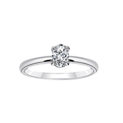 D Renk VVS 1 Karat Oval Tektaş Pırlanta Yüzük