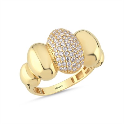 Elips Figürlü  Altın Yüzük 