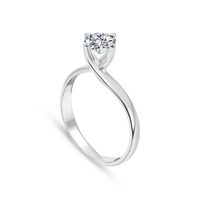 F Renk VVS 1 Karat Tektaş Yüzük