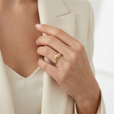 İtalyan Tasarım Aurelia Model Altın Yüzük 