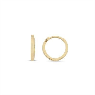 Minimal Halka Altın Küpe