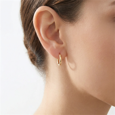 Minimal Şarnel Altın Küpe 