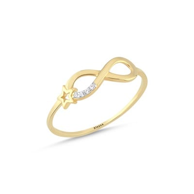 Sonsuzluk Altın Yüzük 