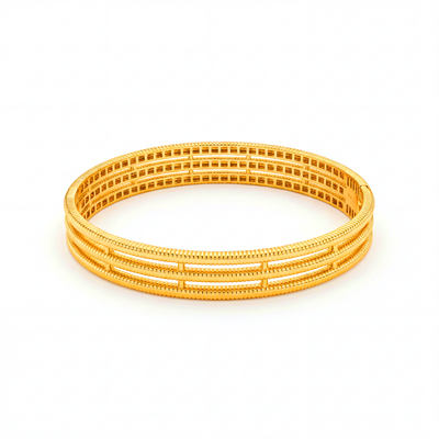 Üç Sıra Ajda Model Altın Kelepçe