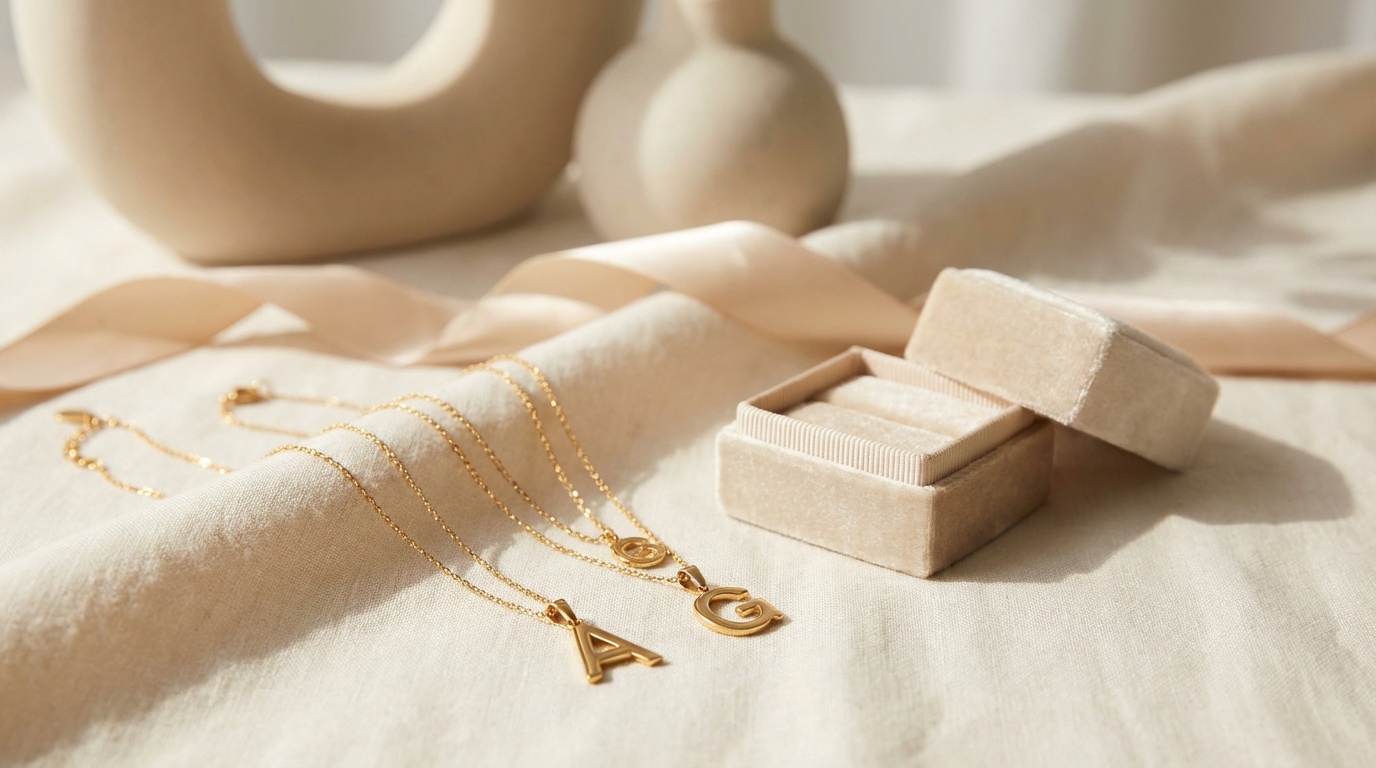 Altın Kolyeler,Harf Tasarımları,Şık Mücevherler