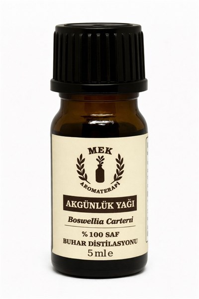 Akgünlük / Frankincense Yağı 5 ml - %100 Saf Ve Doğal - Cam Damlalıklı - Boswellia Carterii