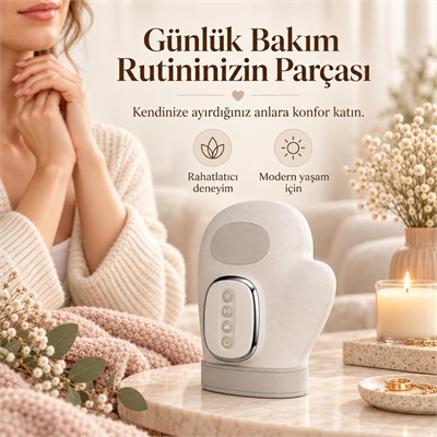 Akıllı El Masaj Aleti Şarjlı Parmak Avuç İçi Bilek Rahatlatıcı Isıtmalı Hava Kompresyonlu Terapi 