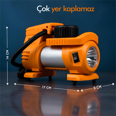 Araç Çakmak Girişli Dijital Hava Kompresörü Lastik Şişirme Pompası 12V Taşınabilir Oto Kokusu Hediye