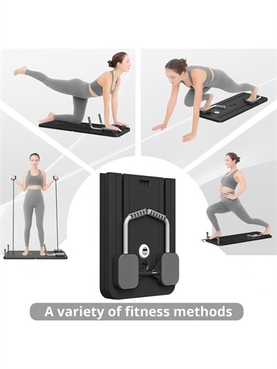 Çok Fonksiyonlu Egzersiz Aleti, Pilates Reformer, Direnç Bantlı, Ev Tipi Istasyon , Çorap Hediyeli