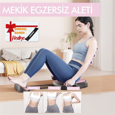 Çok Fonksiyonlu Mekik Aleti Ev Kol Üst Vücut Karın ve Core Egzersiz Cihazı Pilates Çorabı Hediye