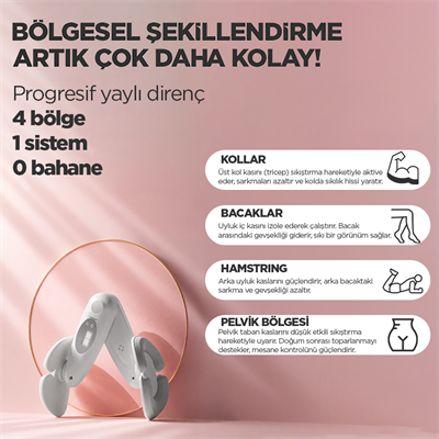İç Bacak Egzersiz Aleti Thigh Master Kegel Cihazı Pelvik Taban Kas Aleti Kalça ve Kol Sıkılaştırıcı