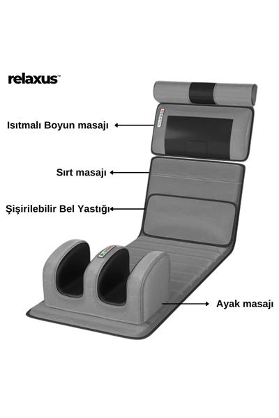 RLX20 Katlanabilir Elektrikli Tam Vücut Isıtmalı Masaj Yatağı Boyun Masaj Cihazı Ayak Masaj Cihazı