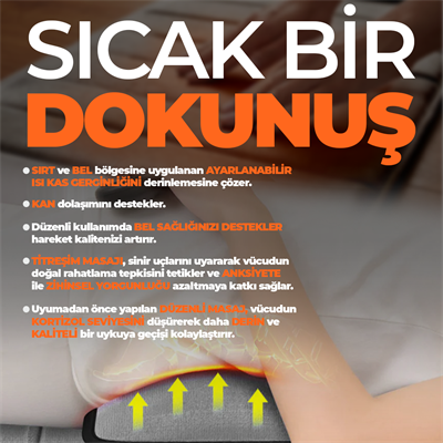 RLX20 Katlanabilir Elektrikli Tam Vücut Isıtmalı Masaj Yatağı Boyun Masaj Cihazı Ayak Masaj Cihazı