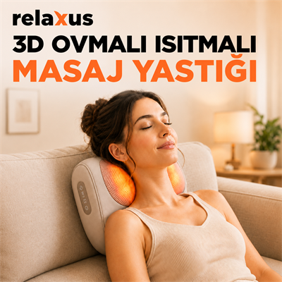 RLX40 Taşınabilir Şişirilebilir Ovmalı Isıtmalı Masaj Yastığı Boyun, Bel ve Sırt Şarjlı Masaj Aleti