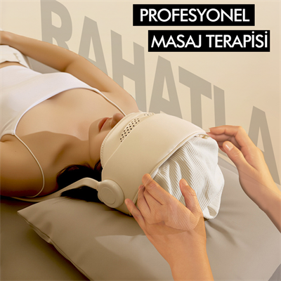 Sıkmalı Ovmalı Isıtmalı Kafa Masaj Cihazı Şarjlı Akıllı Yoğurma Baş ve Göz Masaj Aleti