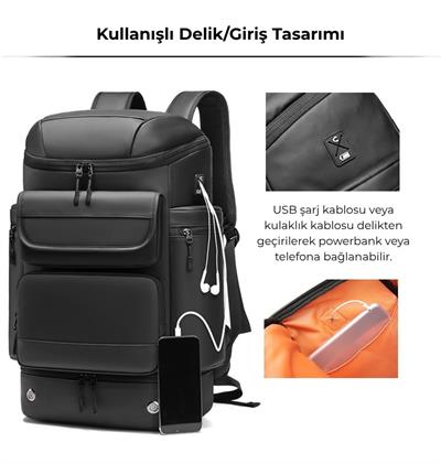 Su Geçirmez 40L Seyahat Sırt Çantası - 17
