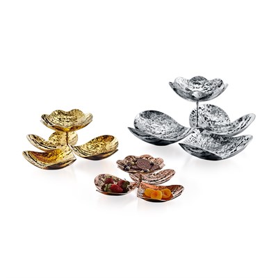 BERA 3'LÜ KALP SUNUM KROM